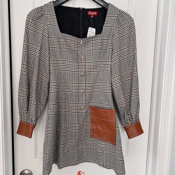 Staid Mini Glen Plaid dress - Picture 3 of 12